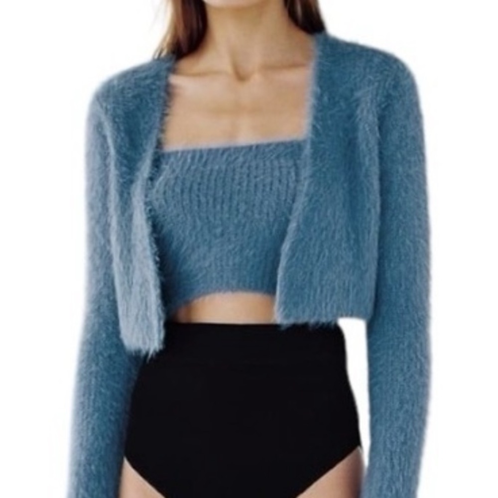 Zara Knit Cropped Cardigan